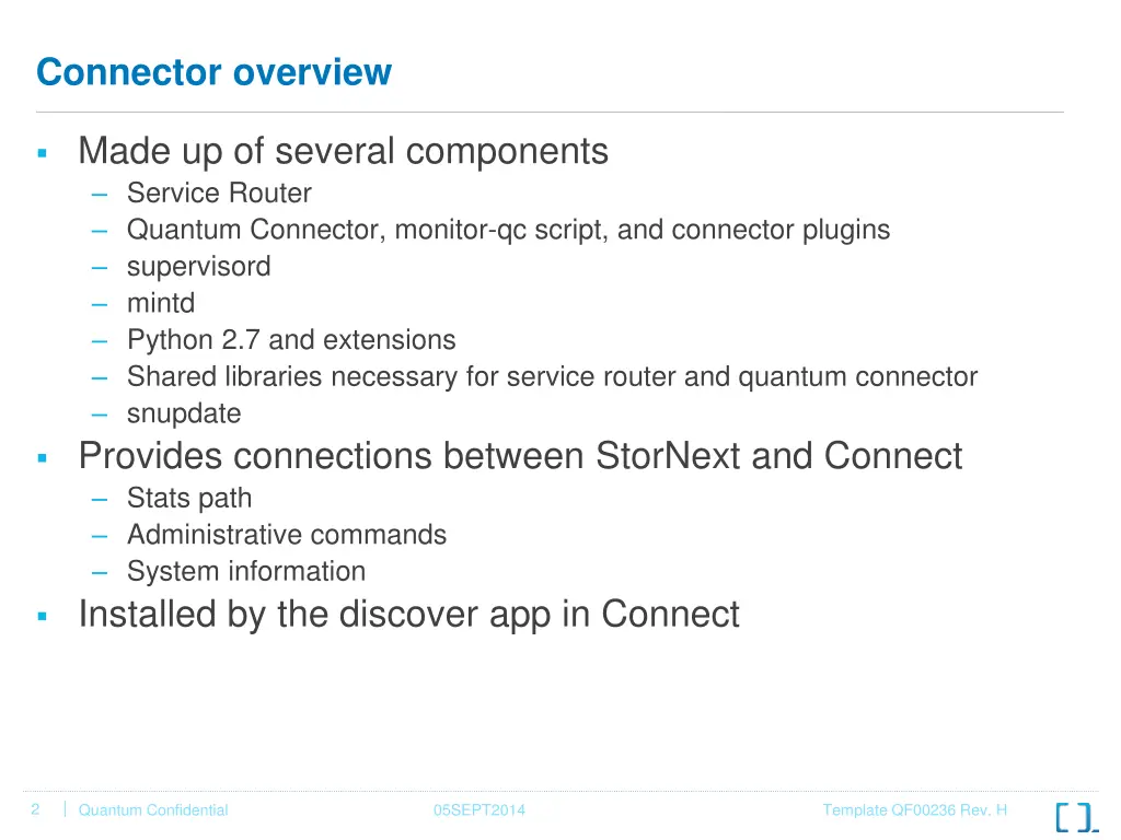 connector overview