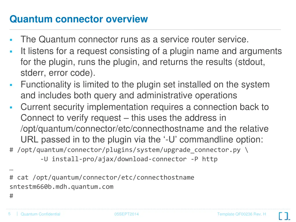 quantum connector overview