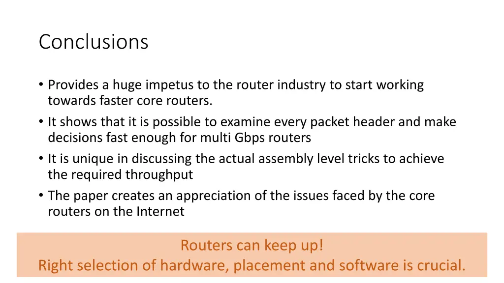 conclusions