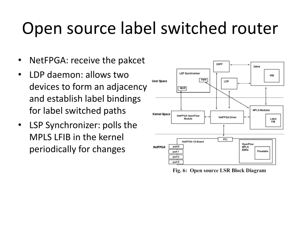 open source label switched router