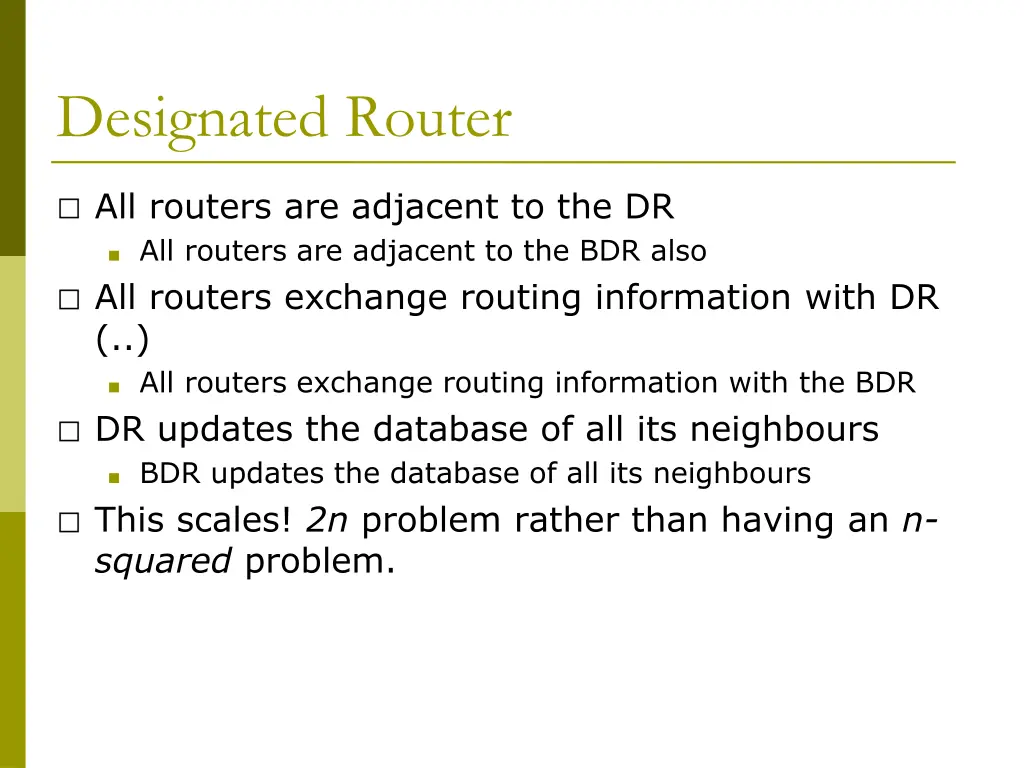 designated router 1
