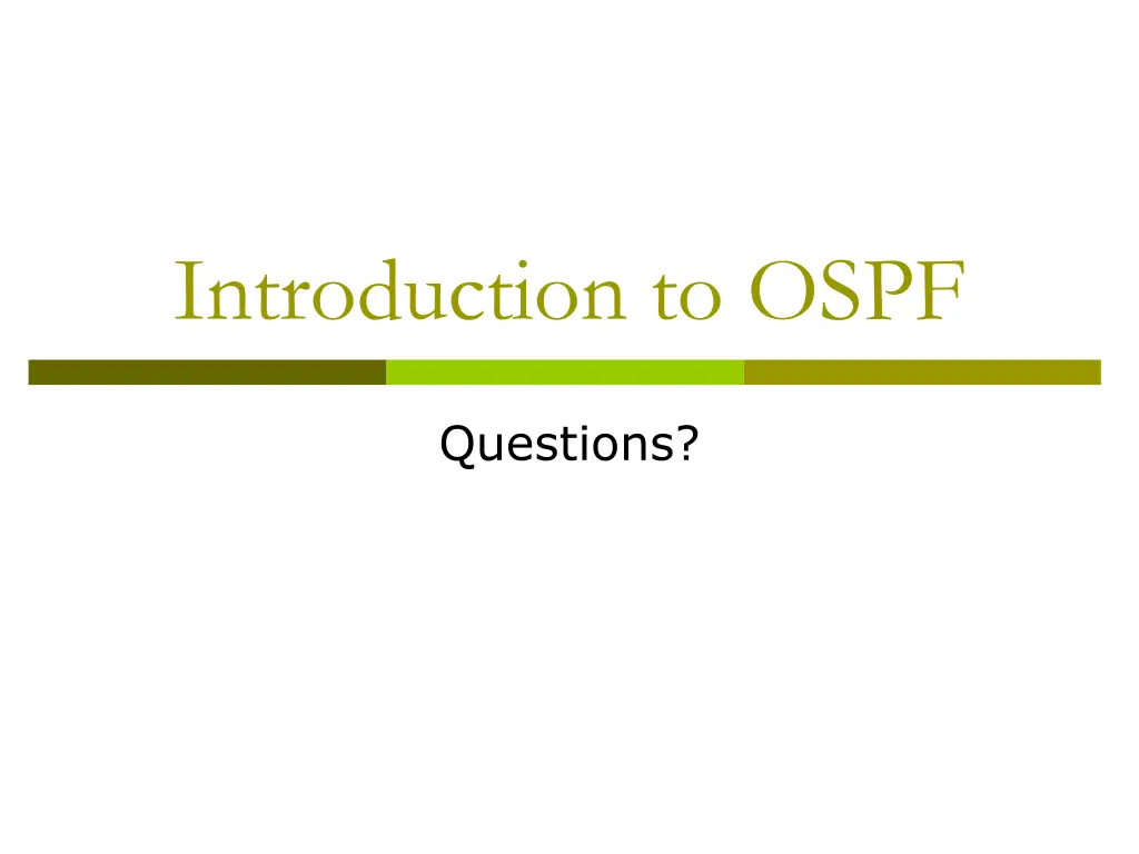 introduction to ospf 1