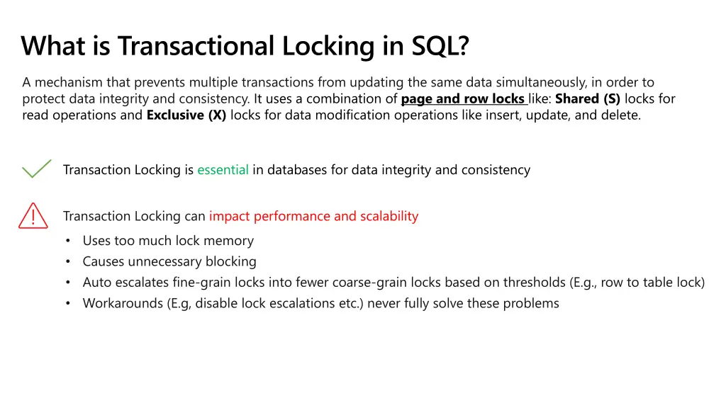 what is transactional locking in sql