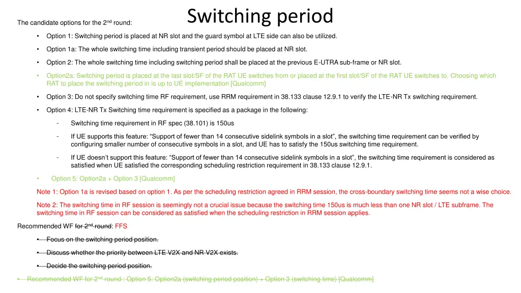 switching period