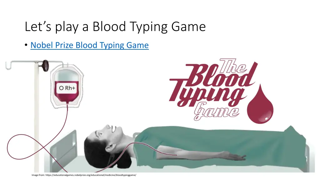 let s play a blood typing game