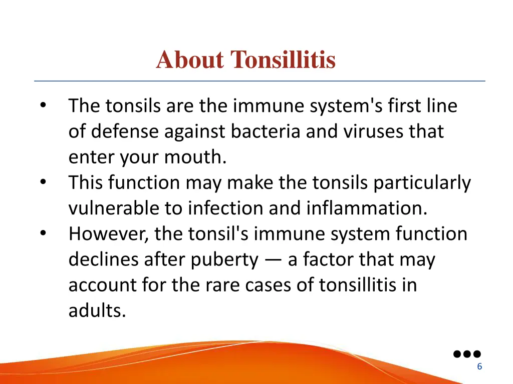 about tonsillitis