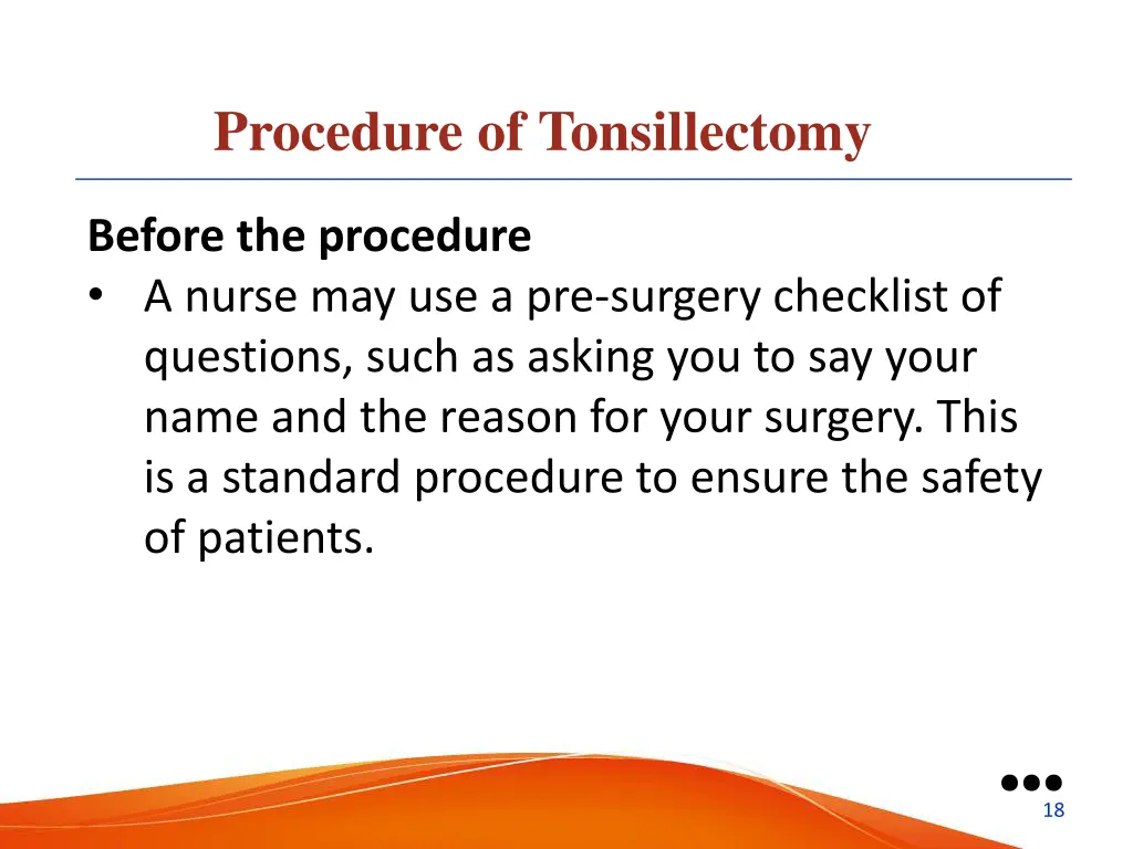 procedure of tonsillectomy 1