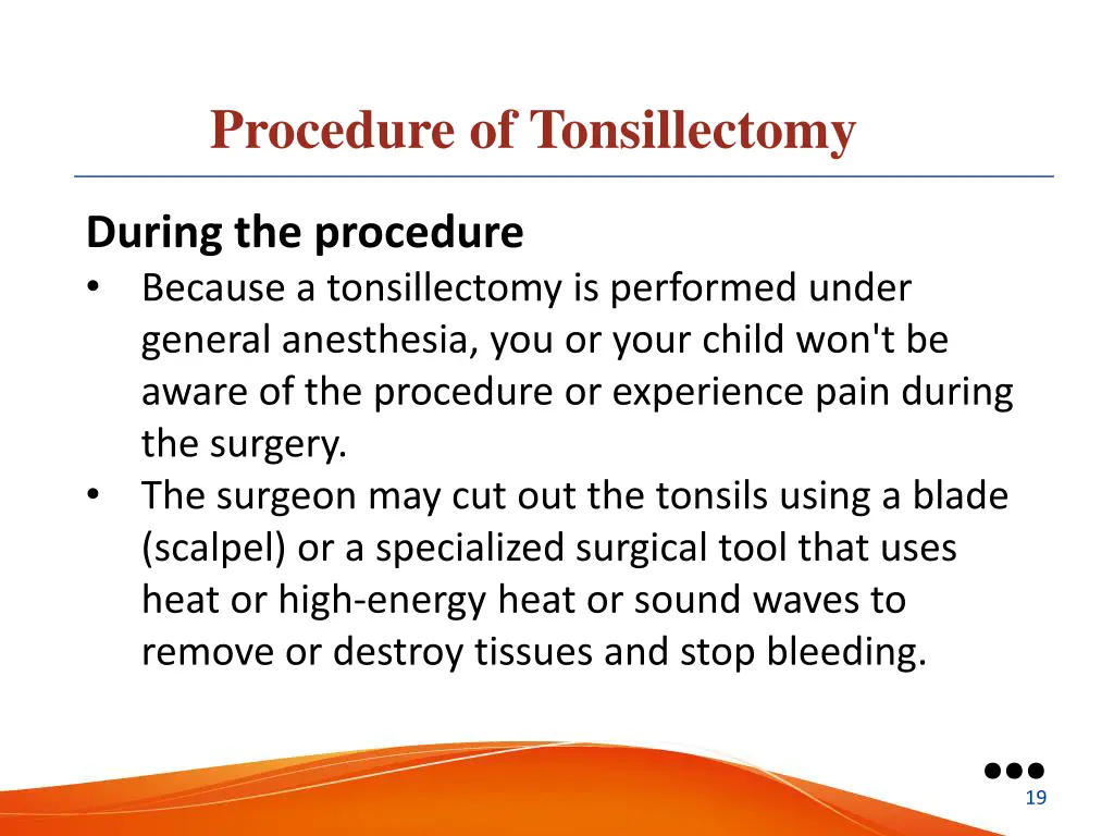procedure of tonsillectomy 2
