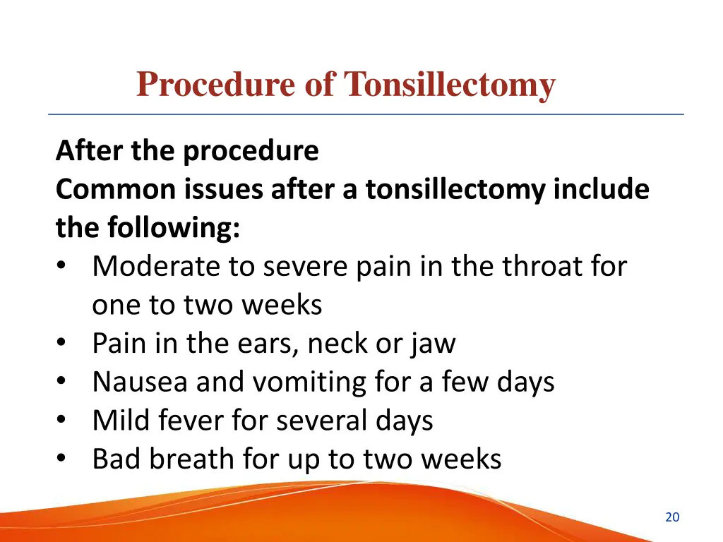 procedure of tonsillectomy 3