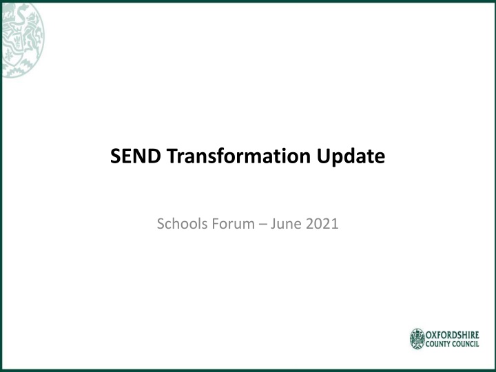 send transformation update
