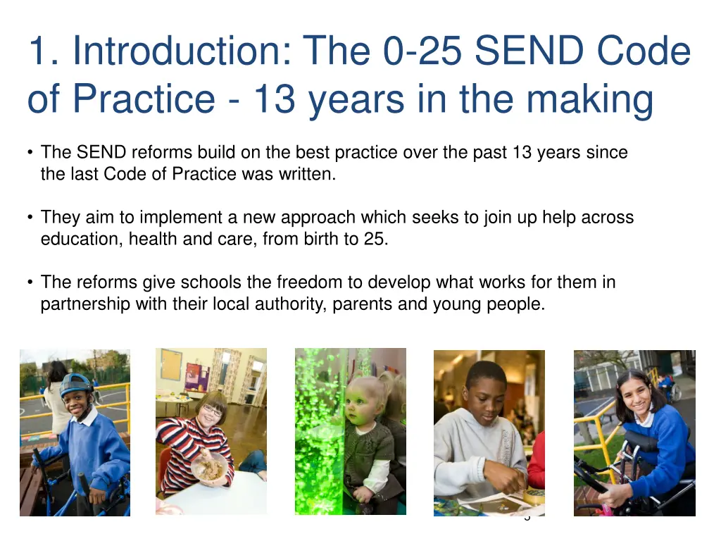 1 introduction the 0 25 send code of practice