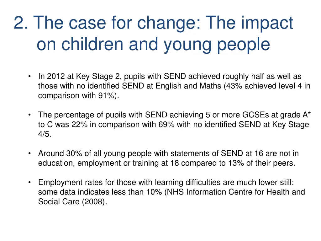 2 the case for change the impact on children