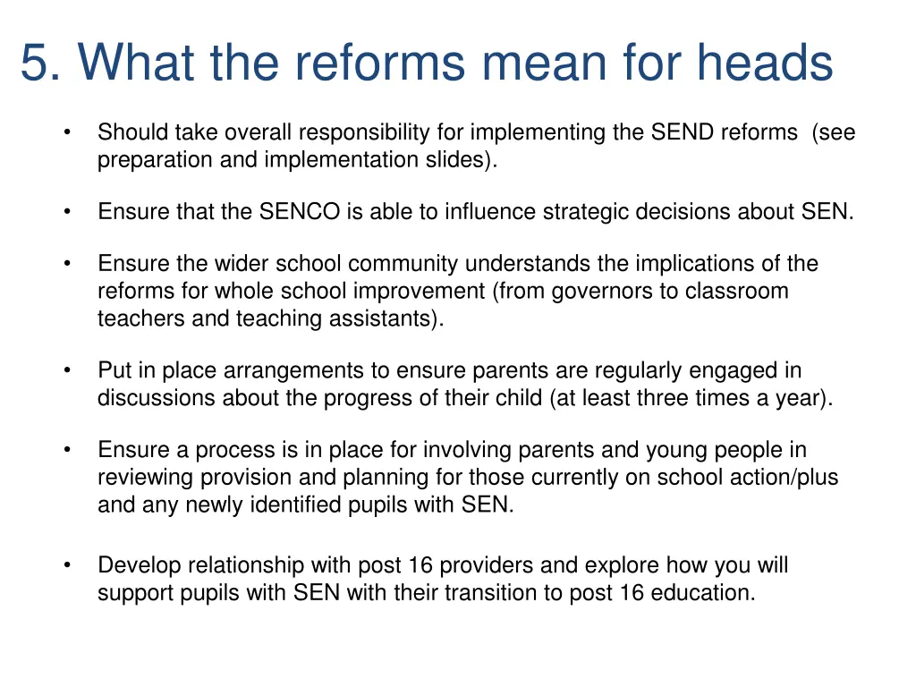 5 what the reforms mean for heads