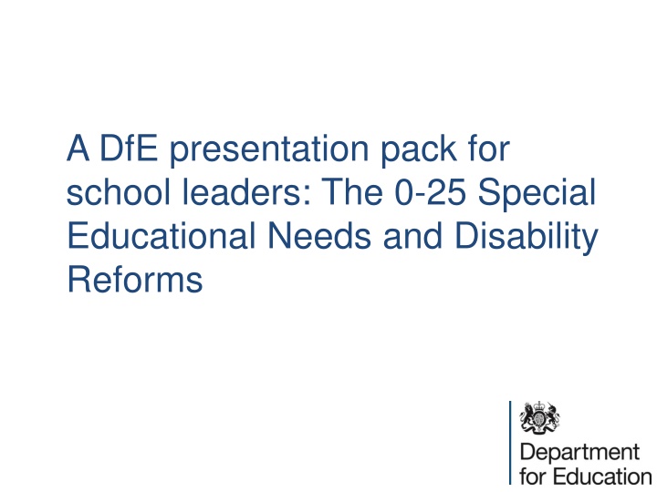 a dfe presentation pack for school leaders