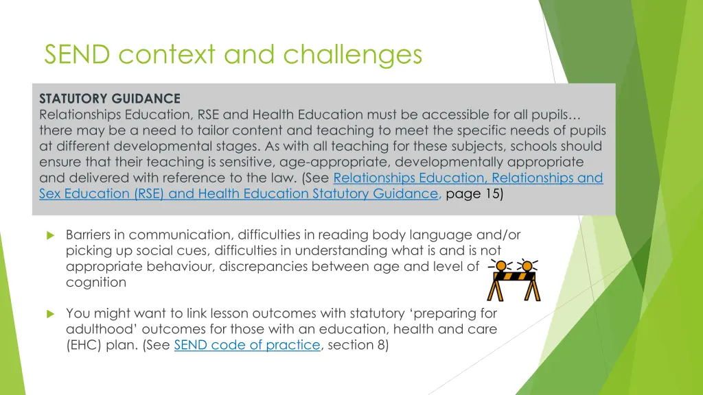 send context and challenges