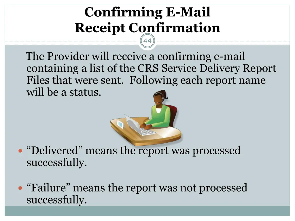confirming e mail receipt confirmation