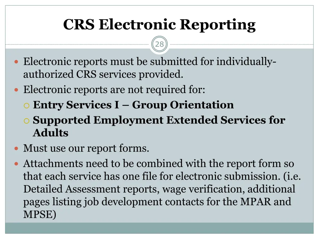 crs electronic reporting 1