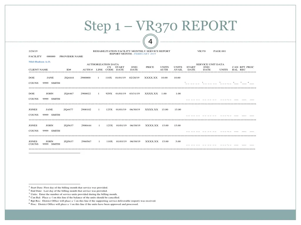 step 1 vr370 report