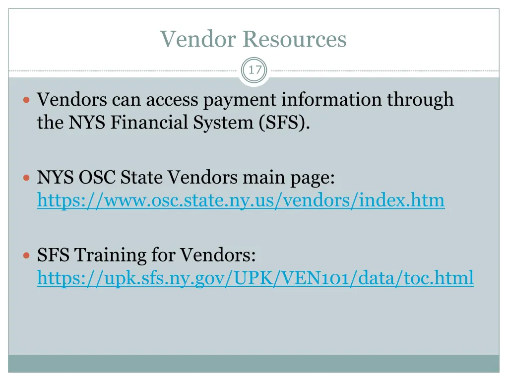 vendor resources