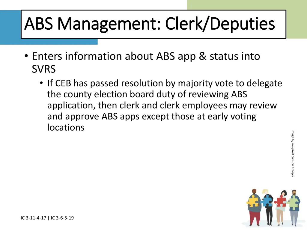 abs management clerk deputies abs management