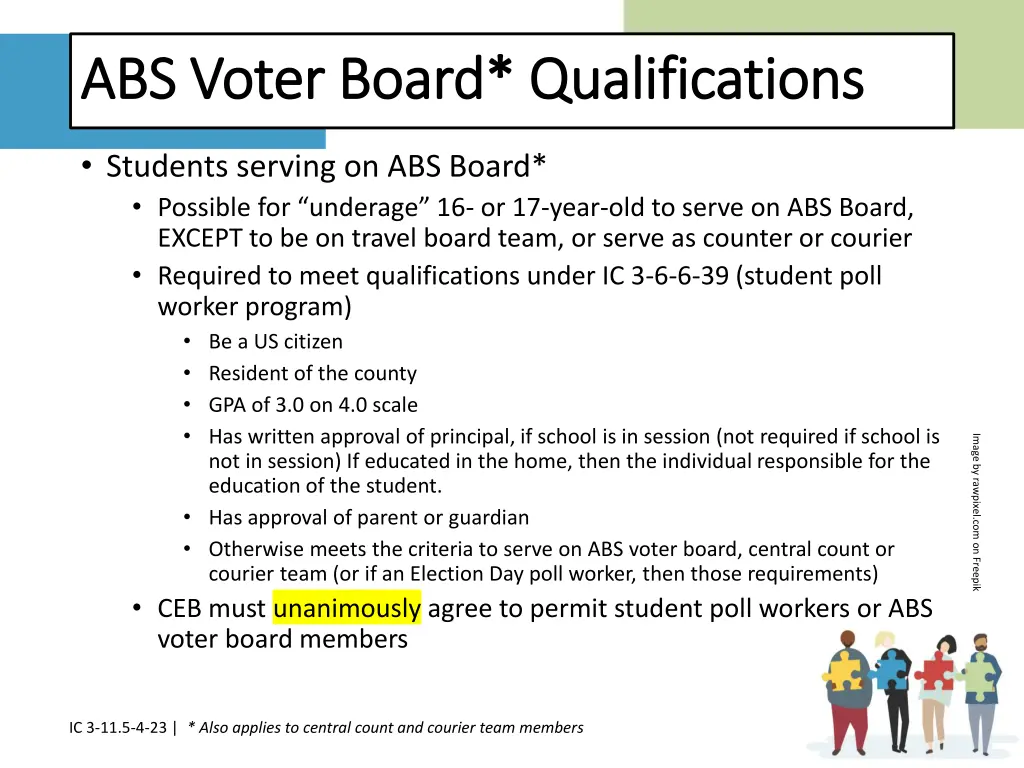 abs voter board qualifications abs voter board 1