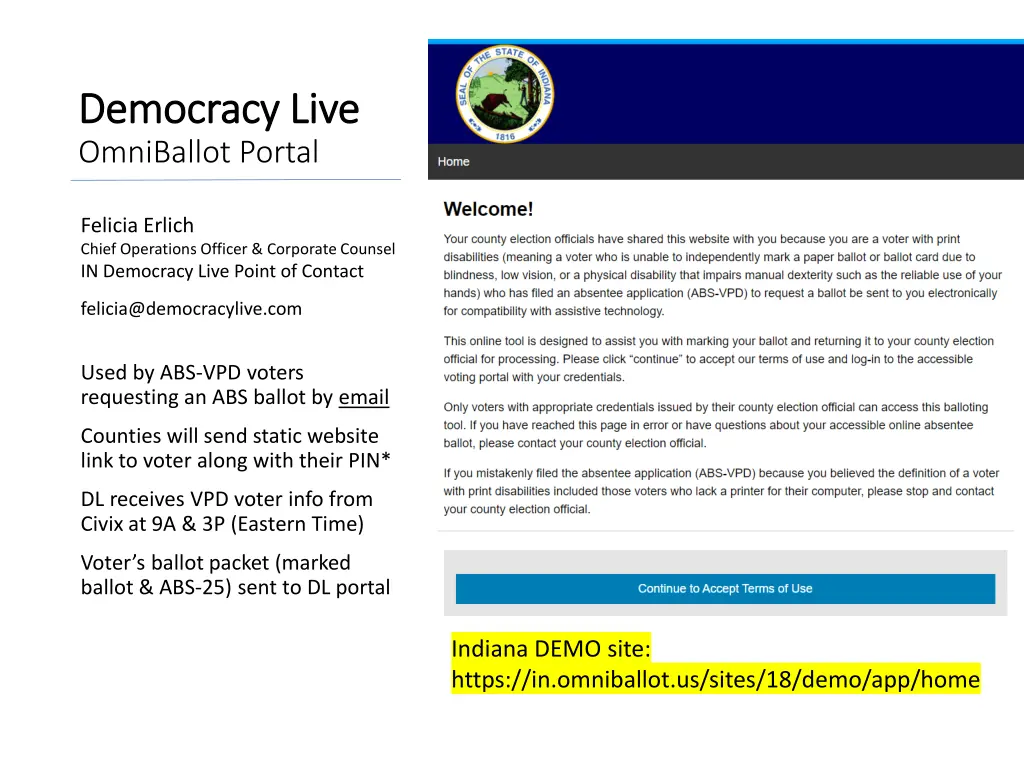 democracy live democracy live omniballot portal