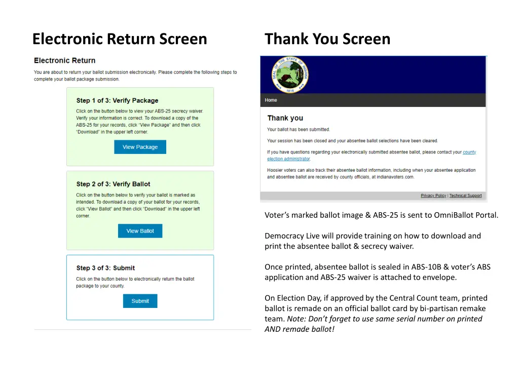 electronic return screen 1