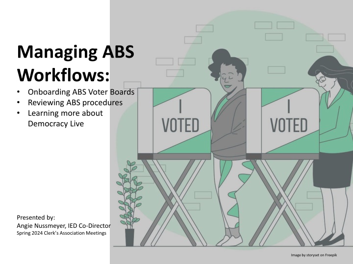 managing abs workflows onboarding abs voter
