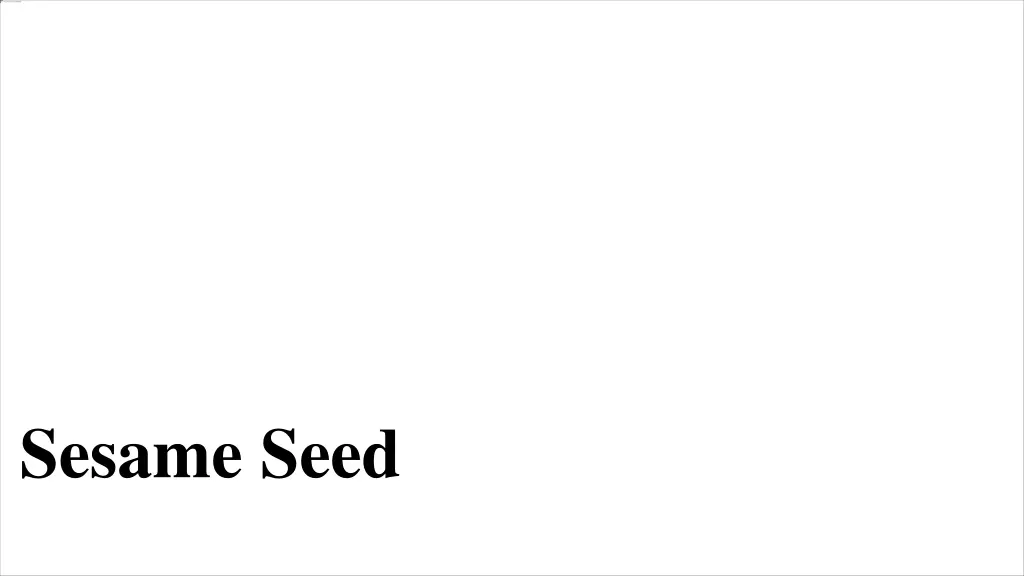 sesame seed