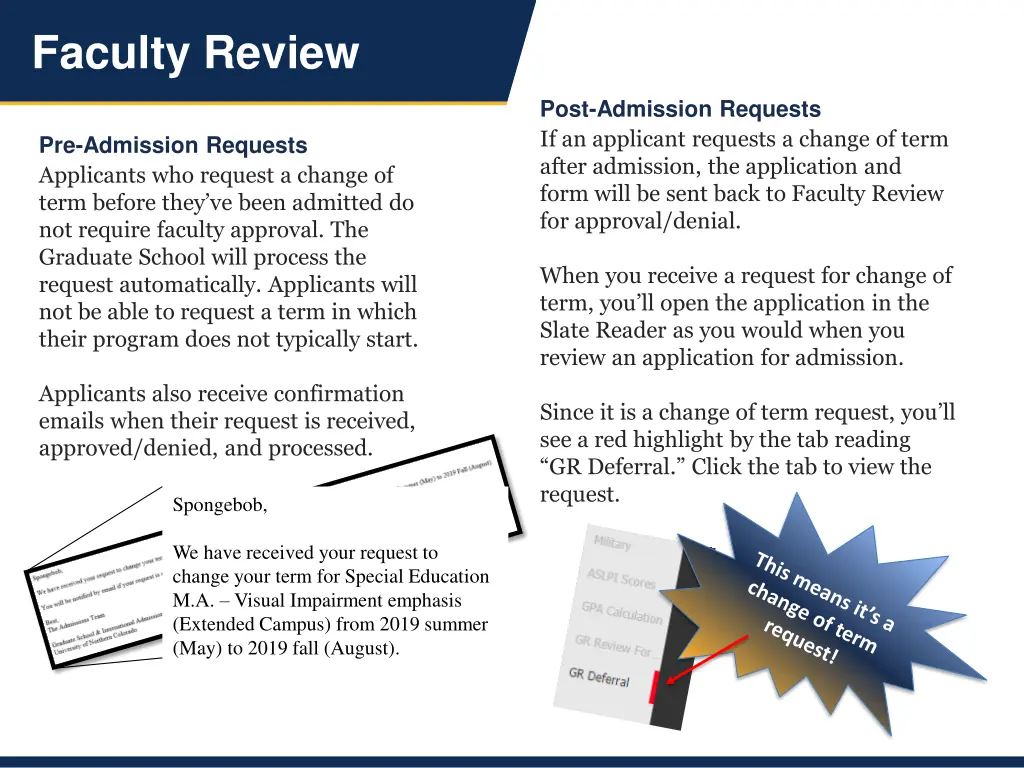 faculty review