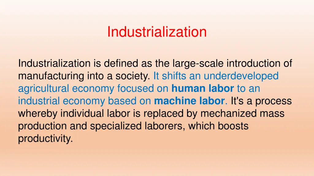 industrialization 1