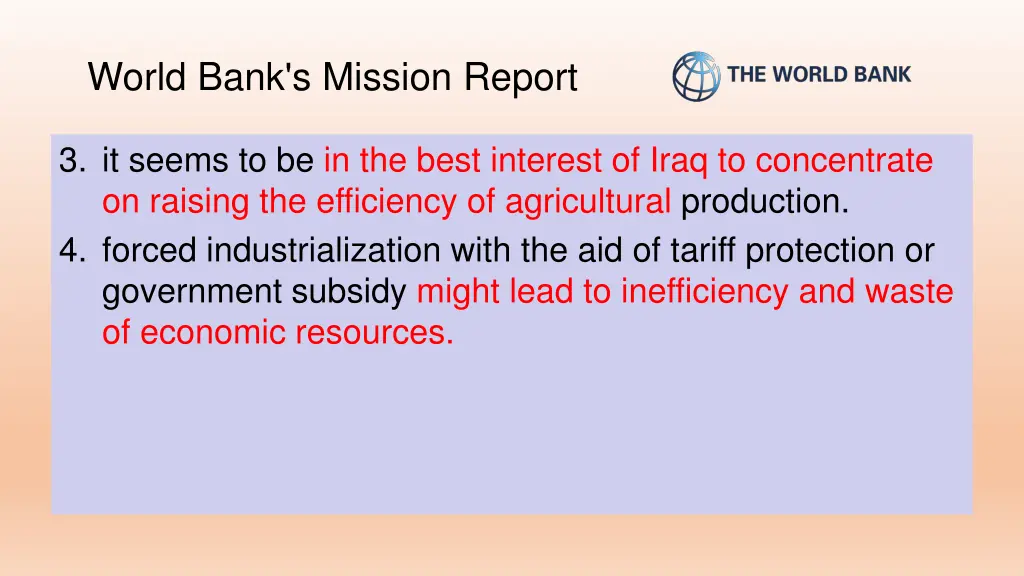 world bank s mission report 1