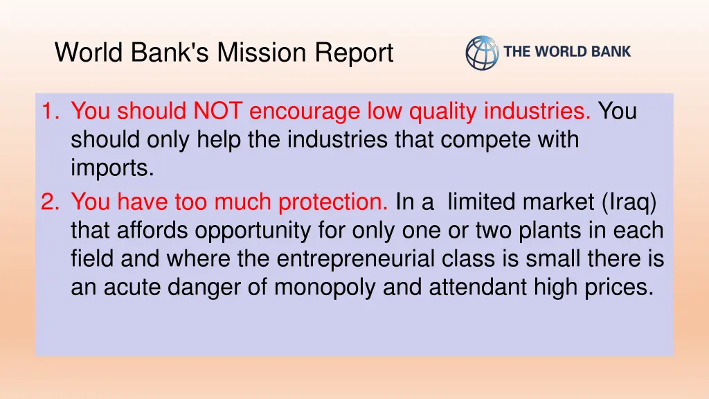 world bank s mission report
