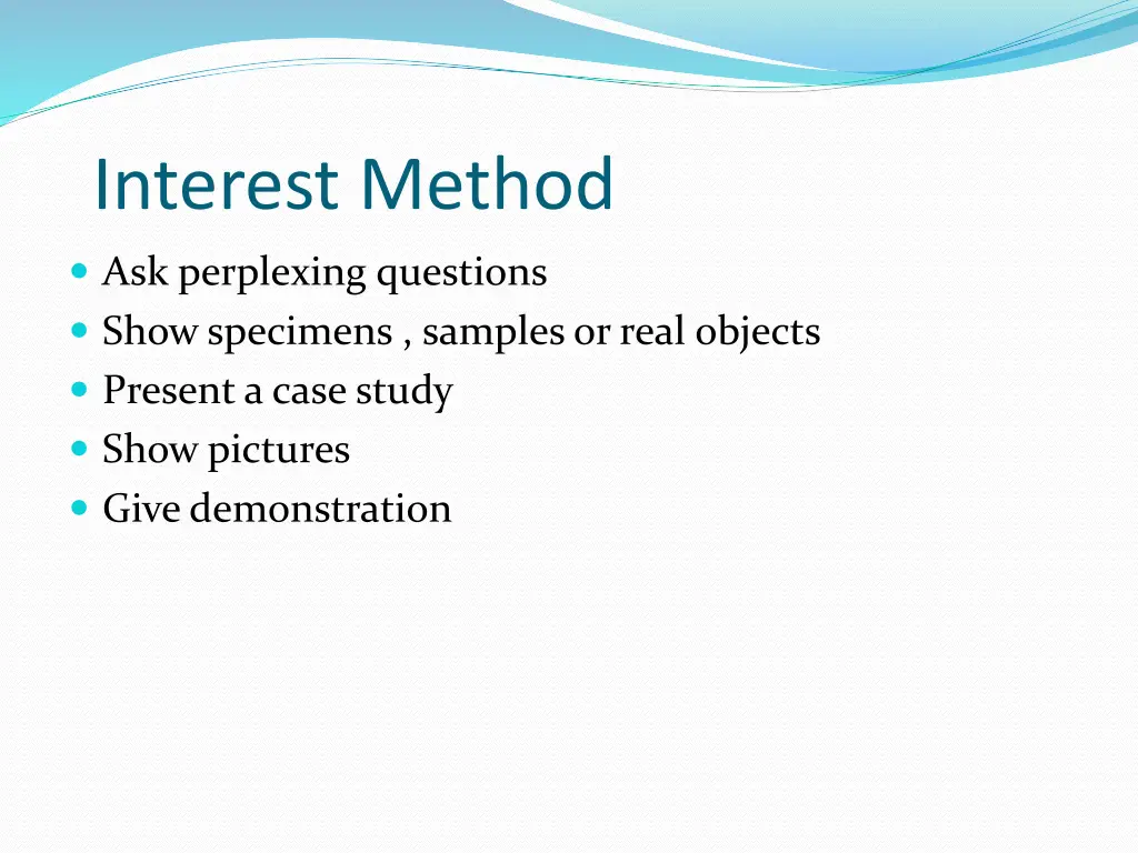 interest method