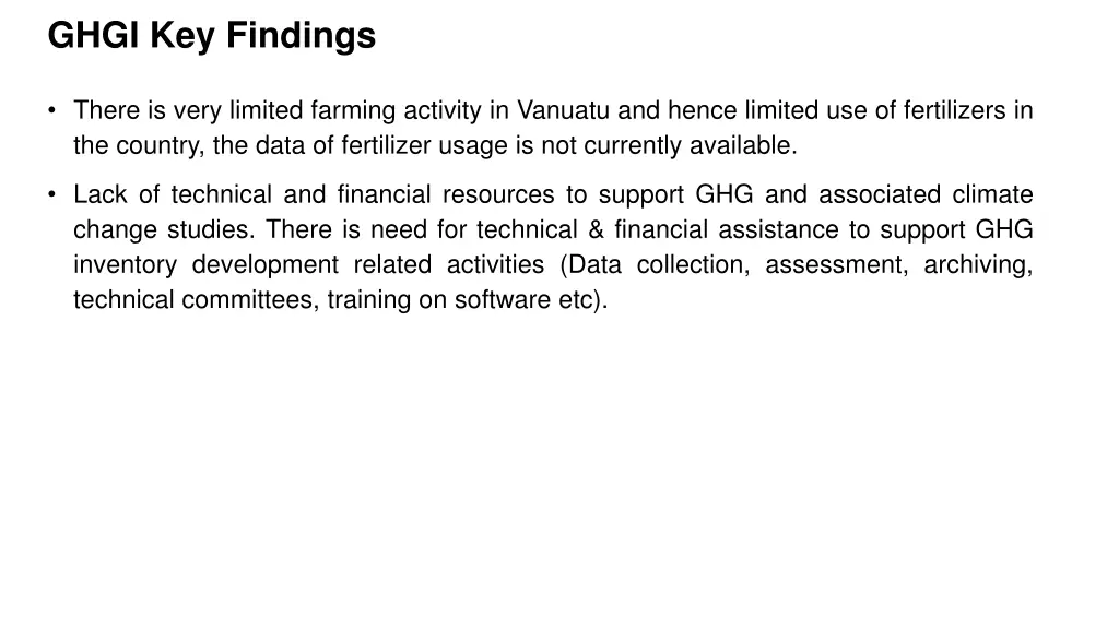 ghgi key findings