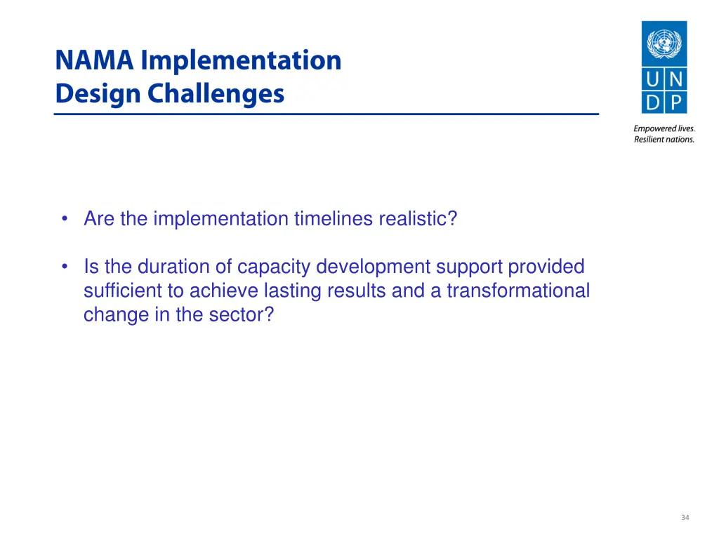 are the implementation timelines realistic