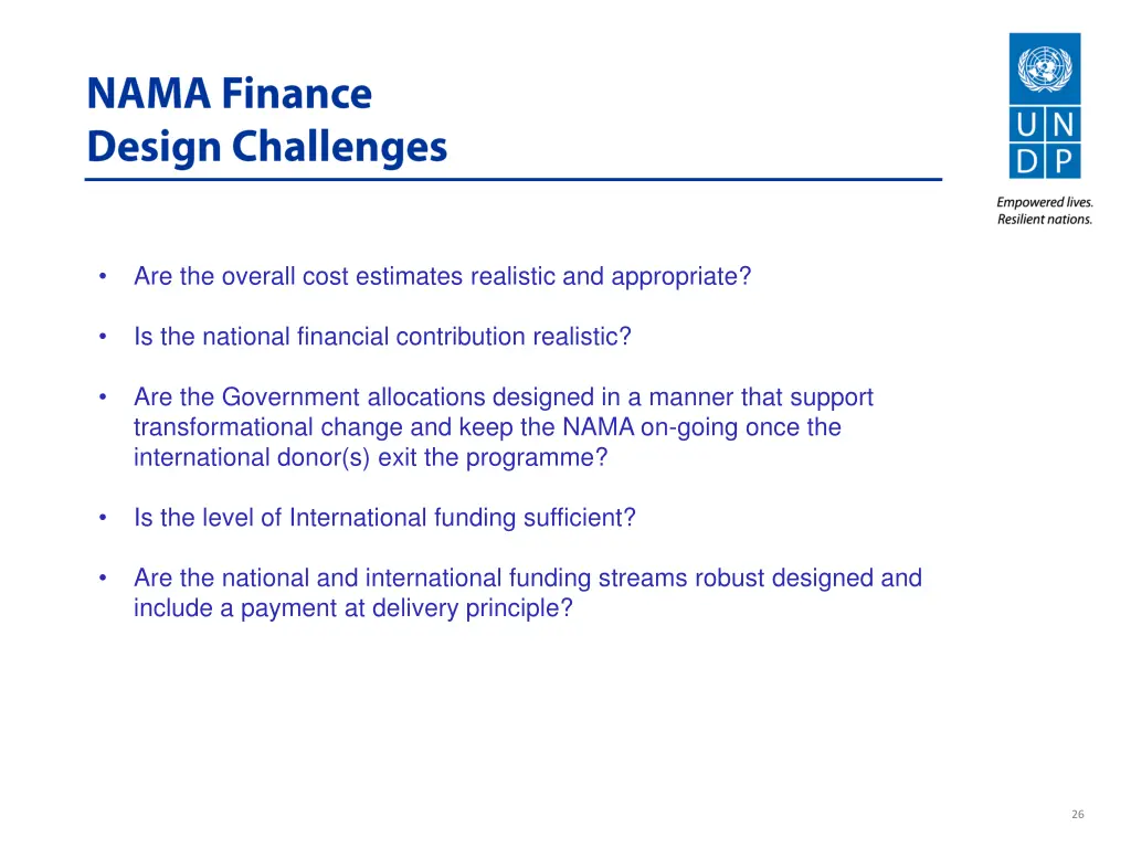 are the overall cost estimates realistic