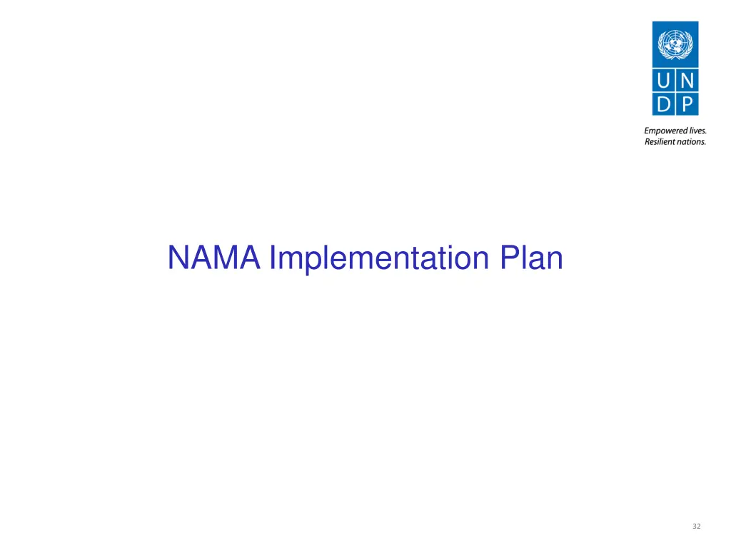 nama implementation plan