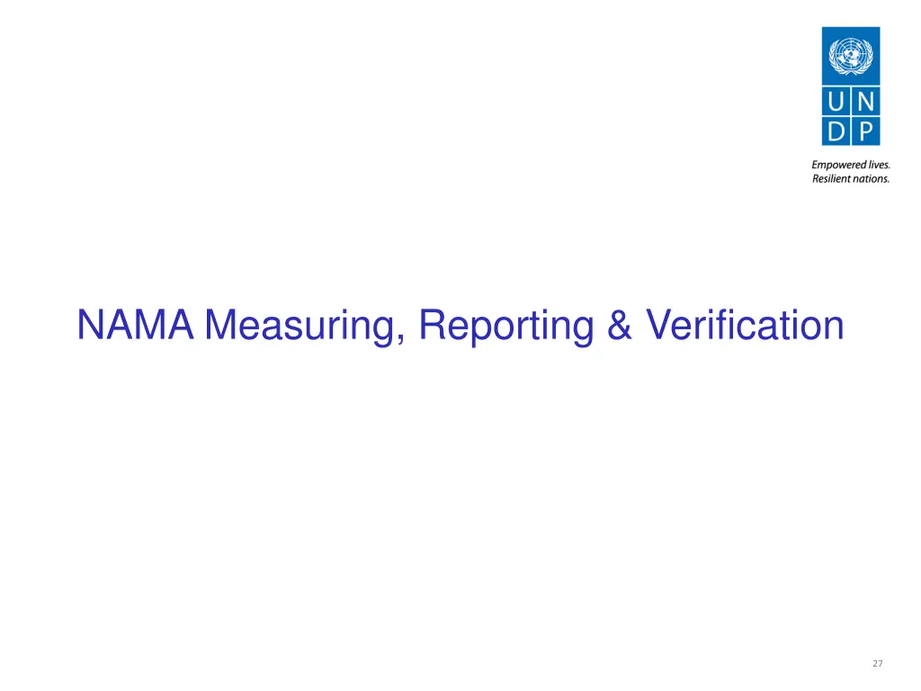 nama measuring reporting verification