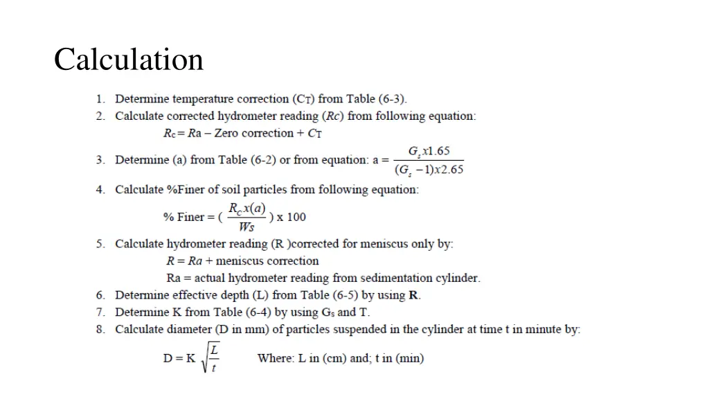 calculation