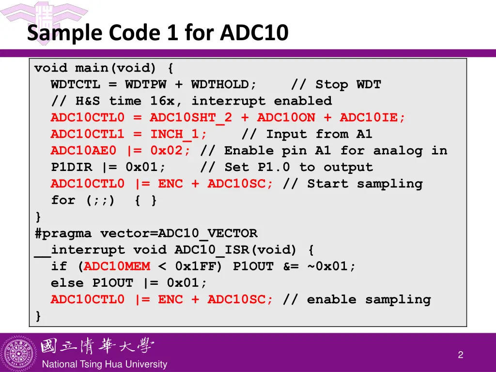 sample code 1 for adc10 1