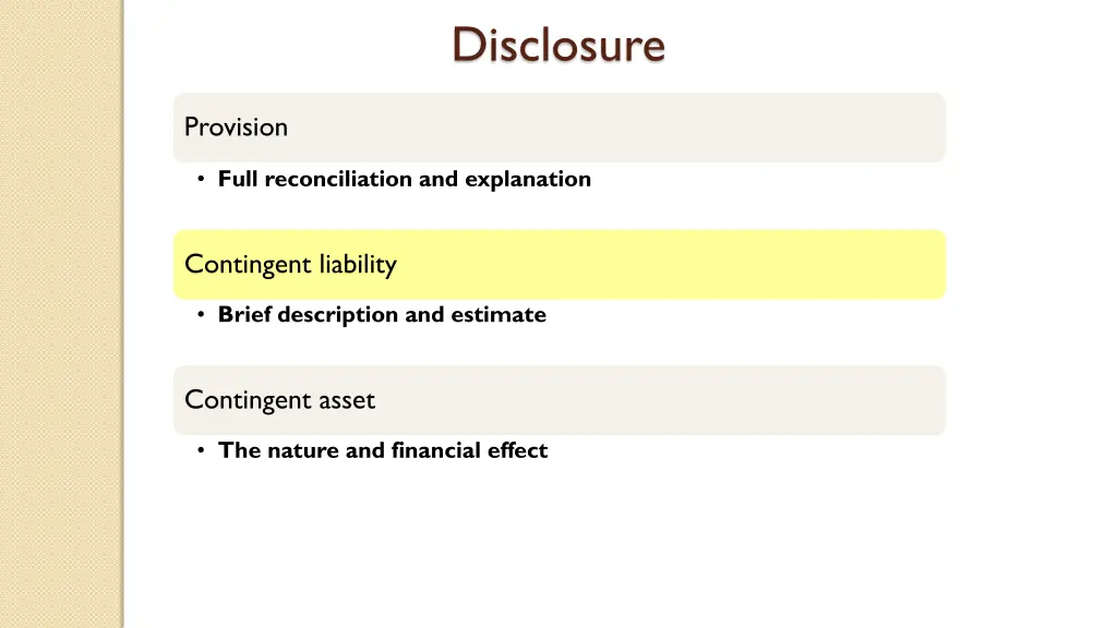 disclosure