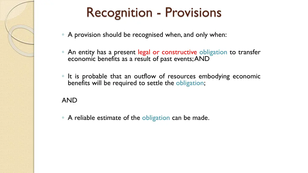 recognition provisions