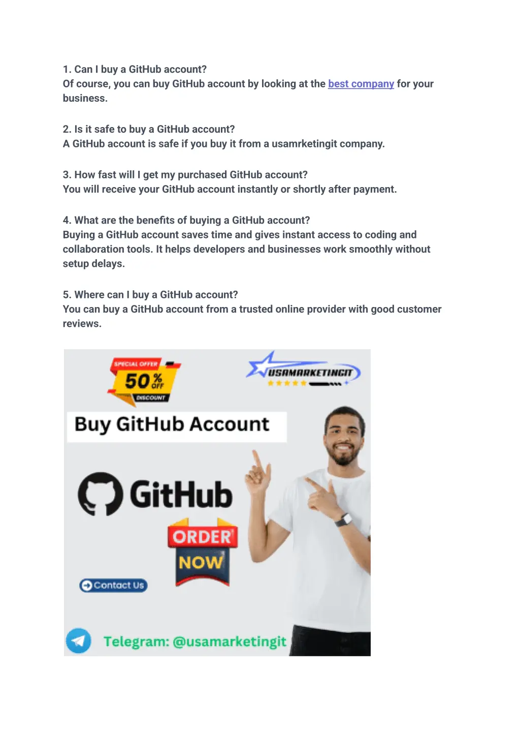 1 can i buy a github account of course