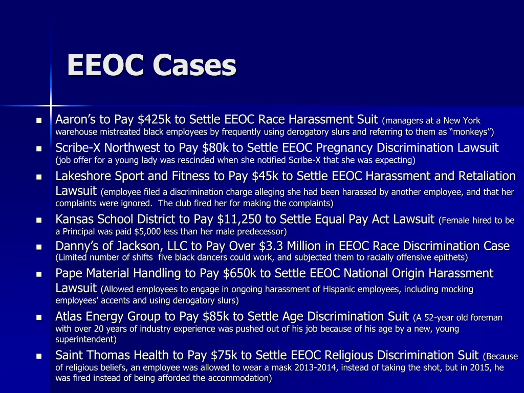 eeoc cases