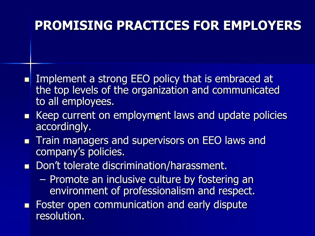 promising practices for employers