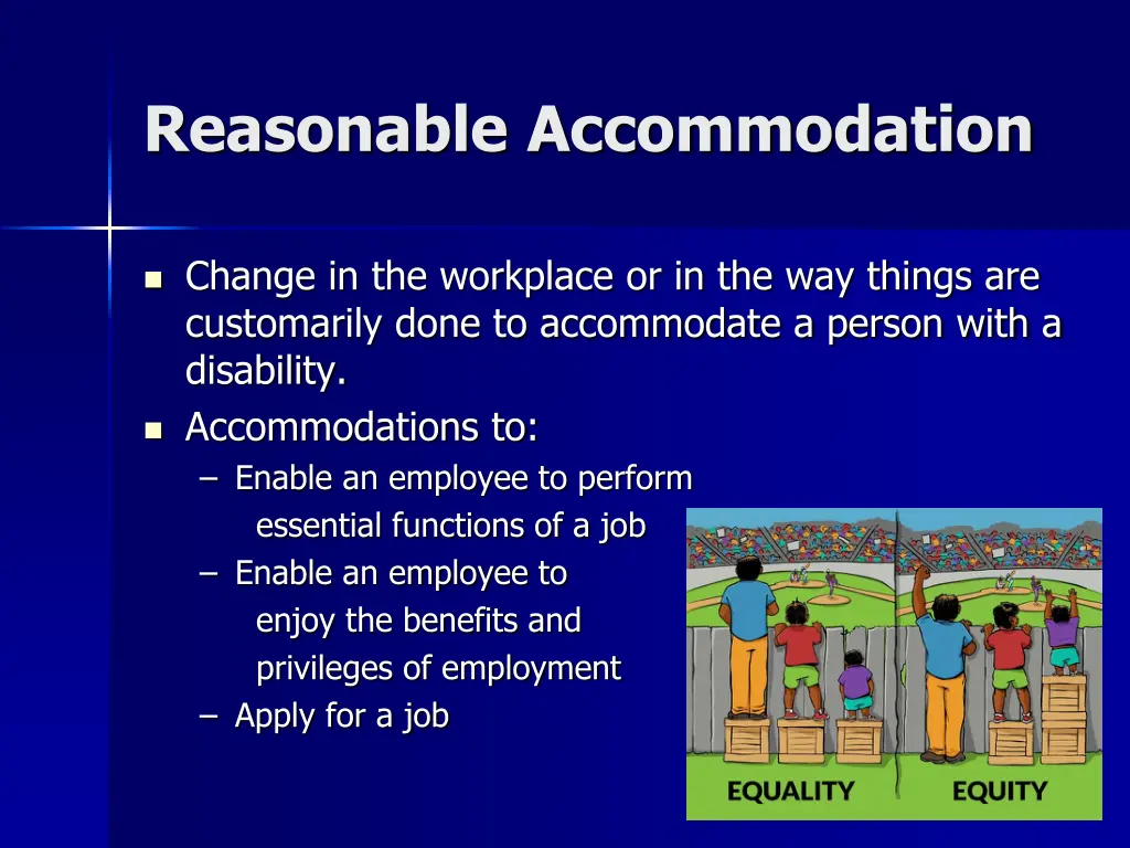 reasonable accommodation