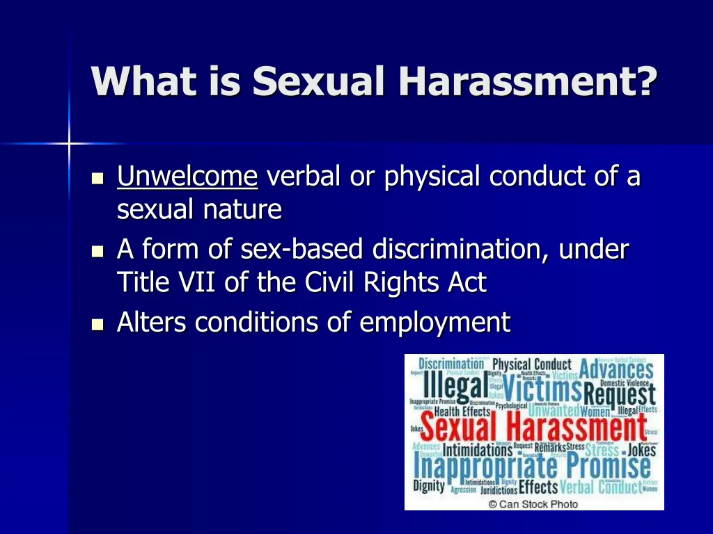what is sexual harassment