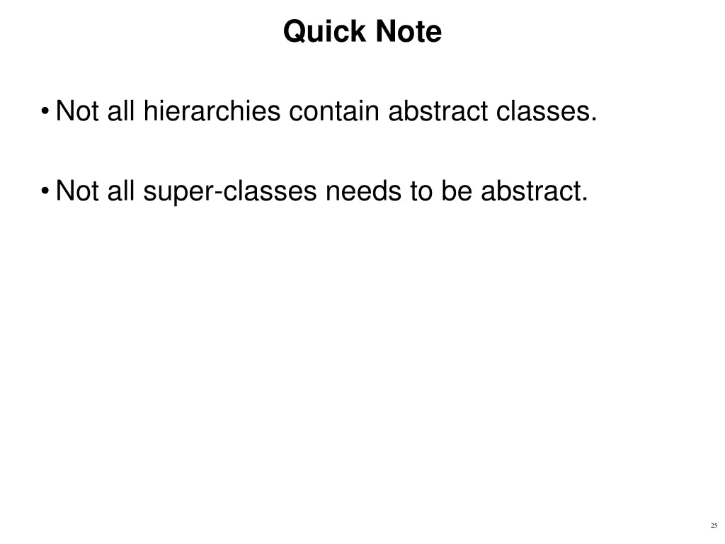 quick note