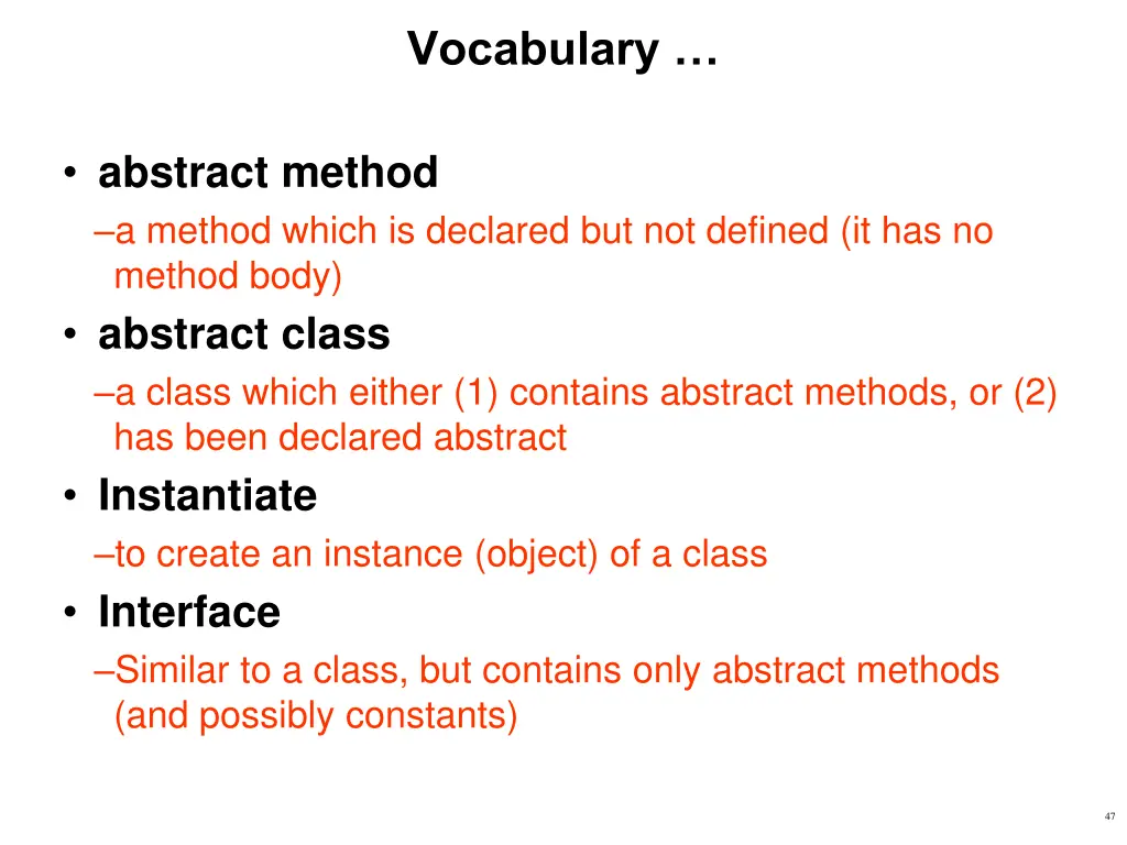 vocabulary